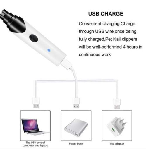 Electric nail clippers for dogs and cats
